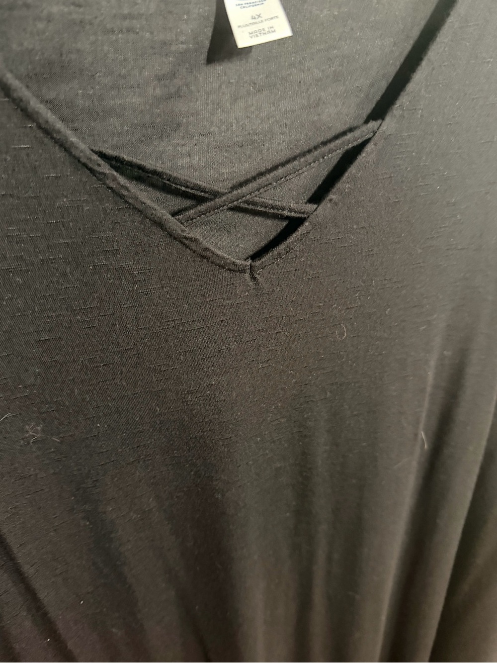Old Navy Black Crisscross V-Neck Tunic